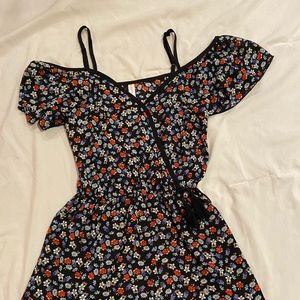 ford the shoulder floral print romper